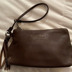 Coach Leather Wristlet